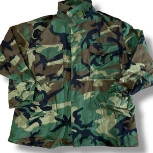 Alpha Industries Vintage Woodland M-65 Camouflage Field Coat w/ Hood
